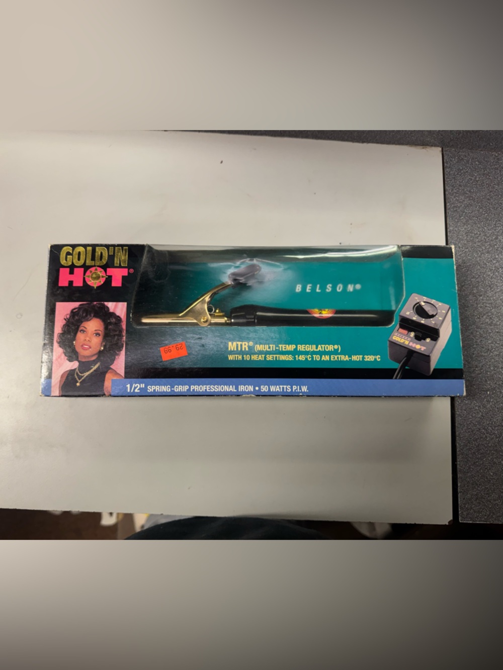 Gold'n Hot Belson 1/2" Spring-Grip Professional Iron